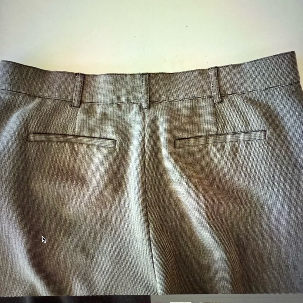 Laura Ashley women’s light brown, trouser pants herringbone plaid size 16 - Picture 3 of 5